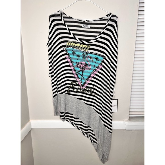 Lauren Moshi Miami Asymmetrical Sweater NWT - Picture 1 of 5